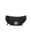Canada Goose Black Logo Patch Belt Bag In Black  