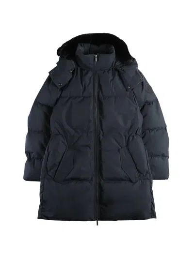 Canada Goose Aren Fur-trim Hooded Parka Coat In Blue