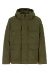 Canada Goose Army Green Cotton Blend Maitland Down Jacket In Green