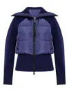 Canada Goose Astoria Quilted Wool-knit Jacket In Blue