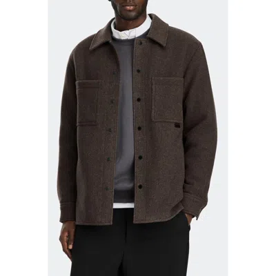 Canada Goose Atikinson Wool Blend Shirt Jacket In Gray