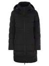 Canada Goose Aurora Hooded Parka Coat In Black