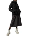 Canada Goose Alliston Feather-down Hooded Jacket In Black
