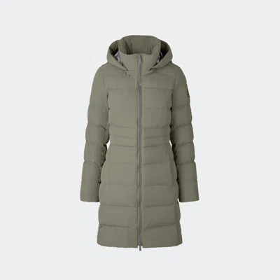Canada Goose Aurora Water Repellent Hooded 750 Fill Power Down Parka In Green