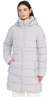 Canada Goose Green Aurora Hooded Puffer Coat In Grey