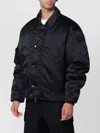 Canada Goose Aviator Bomber Jacket With Ribbed Cuffs And Pockets In Black