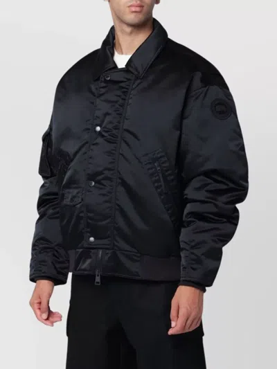 CANADA GOOSE AVIATOR BOMBER JACKET WITH RIBBED CUFFS AND POCKETS