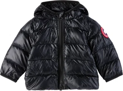 Canada Goose Baby Black Crofton Hoody Down Jacket In 61 Black