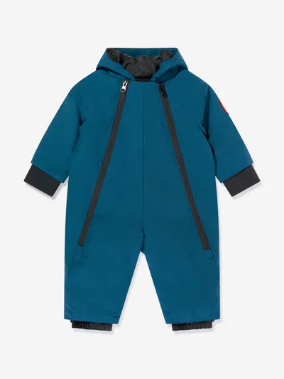 Canada Goose Kids'  Baby Boys Down Padded Lamb Snowsuit In Blue