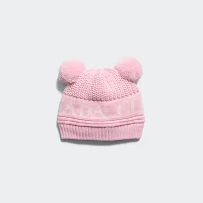 Canada Goose Baby Double Pom Hat In Pink