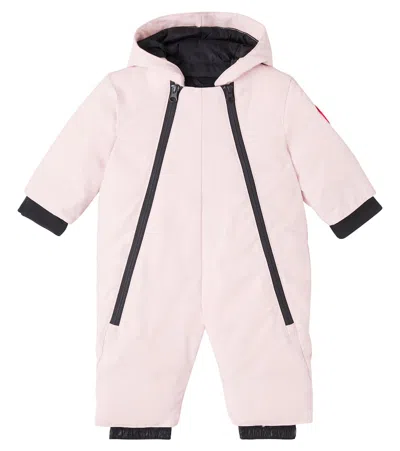 Canada Goose Baby Lamb Down Snowsuit In Pink