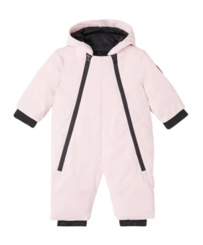 Canada Goose Baby Lamb Down Snowsuit In Pink