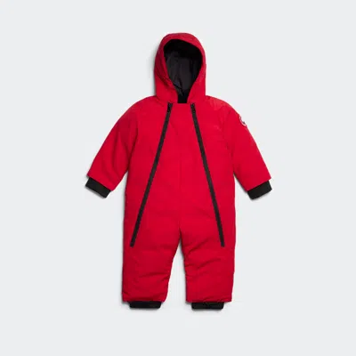 Canada Goose Baby Lamb Snowsuit In Red