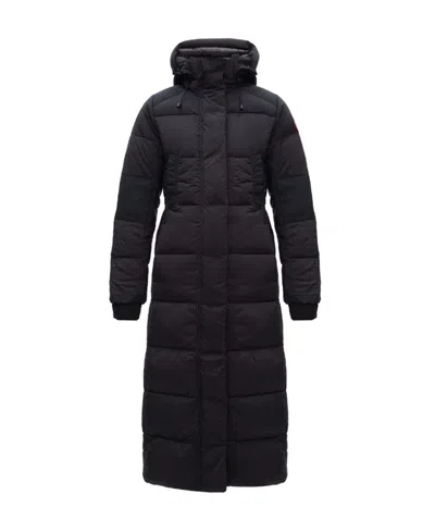 Canada Goose Backpack-strap Feather Down Coat In Black