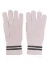 Canada Goose Barrier Striped Wool-blend Gloves In Pink