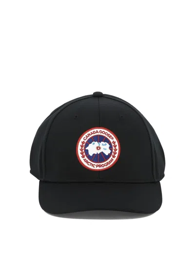 Canada Goose Baseball Cap With Logo Patch Hats Black