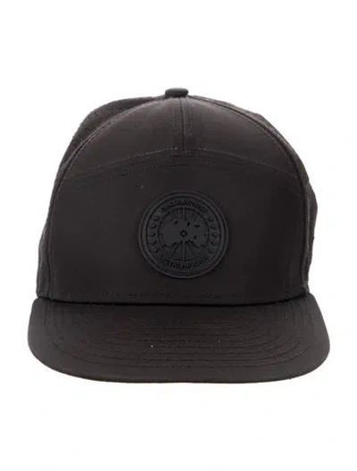 Pre-owned Canada Goose Baseball Embroidered Hat In Black