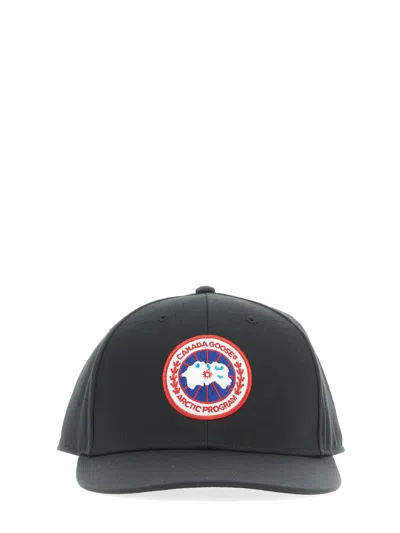 Canada Goose Baseball Hat With Logo Patch In Black