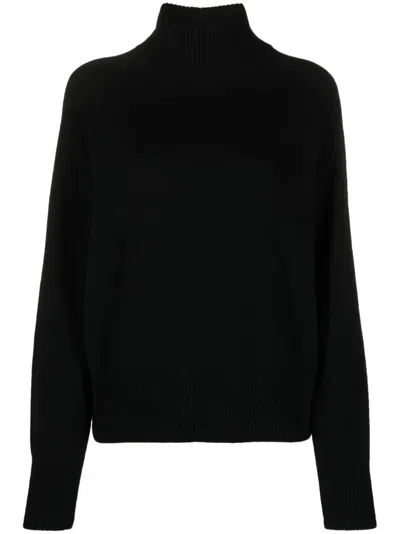 Canada Goose Baysville Turtleneck Wool Jumper In Black