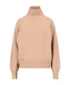 Canada Goose Baysville Turtleneck Wool Jumper In Nude