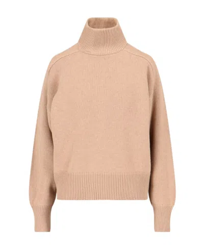 Canada Goose Baysville Turtleneck Wool Jumper In Nude