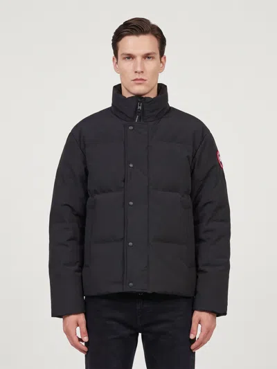 Canada Goose Bayview Arctic Tech Down Jacket With Storm Flap In Black