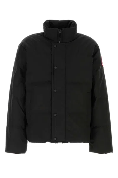 Canada Goose Bayview Down Jacket In Polyester Blend With Quilted Warmth In Black