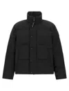 Canada Goose Logo-patch Padded Jacket In Black