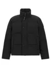 Canada Goose High-collar Logo-patch Jacket In Black