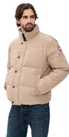 Canada Goose Beige Polyester Blend Bayview Down Jacket In Brown