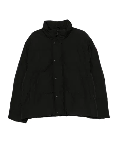 CANADA GOOSE CANADA GOOSE BAYVIEW LOGO PATCH DOWN JACKET
