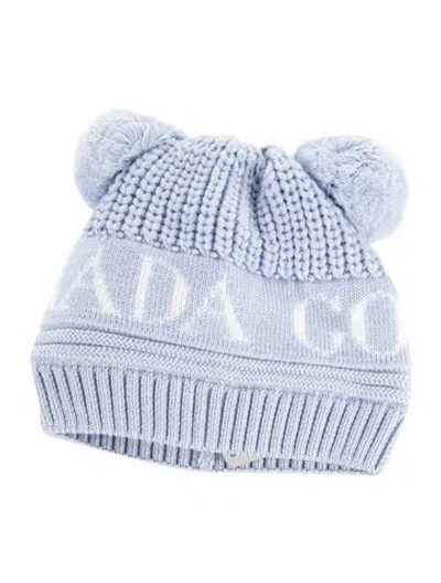 Pre-owned Canada Goose Beanie W/tags In Blue/white