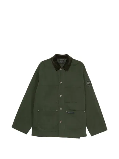 Canada Goose Beaumont Corduroy-collar Coat In Green