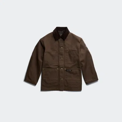 Canada Goose Beaumont Corduroy-collar Logo-patch Coat In Brown