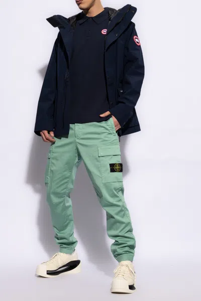 Canada Goose ‘beckley' Cotton Polo Shirt In Blue