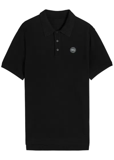 Canada Goose Beckley Logo Piqué Cotton Polo Shirt In Black