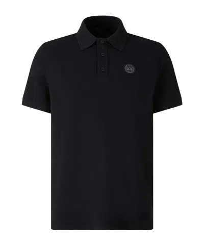 Canada Goose Beckley Logo-patch Polo Shirt In Black