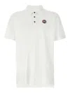 Canada Goose White Short-sleeve Polo Shirt With Traditional Collar In Blanco