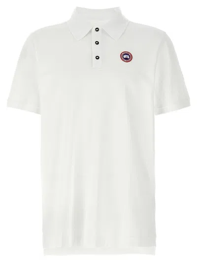 Canada Goose 'beckley' Polo Shirt In White