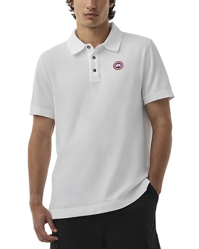 Canada Goose Men Beckley Polo Shirt In Structured Cotton In Yellow