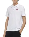 Canada Goose White Short-sleeve Polo Shirt With Traditional Collar In White