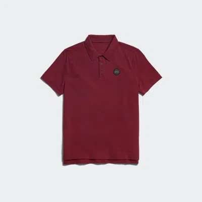 Canada Goose Beckley Poloshirt Mit Black Disc In Burnt Vermillion
