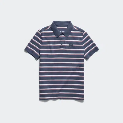 Canada Goose Beckley Striped Polo Tonal Disc In Dusk Blue Moncton Stripe