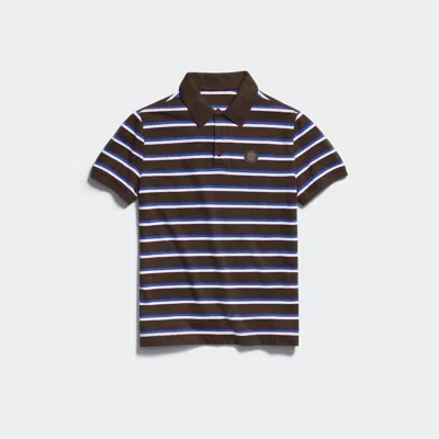 Canada Goose Beckley Striped Polo Tonal Disc In Terra Moncton Stripe
