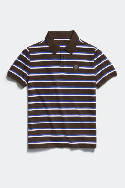Canada Goose Beckley Striped Polo Tonal Disc In Terra Moncton Stripe