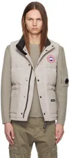 Canada Goose Beige Freestyle Crew Down Vest In Limestone