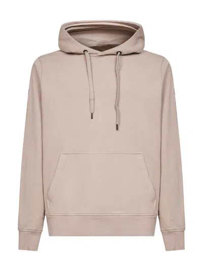 CANADA GOOSE BEIGE HURON COTTON HOODIE