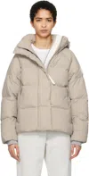 Canada Goose Beige Junction Down Pastels Jacket In 432 Limestone