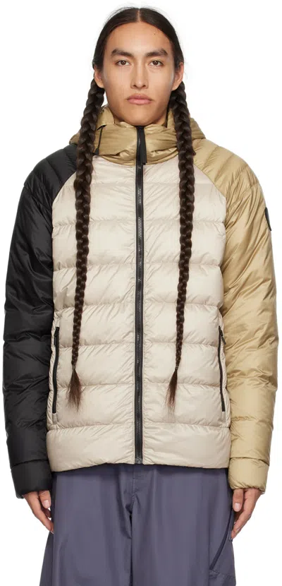 Canada Goose Beige Legacy Reversible Down Jacket In Black/limestone/tan