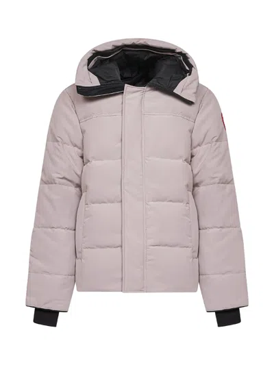 Canada Goose Beige Macmillan Hooded Parka In Burgundy